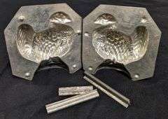 ANTIQUE CHOCOLATE MOLD HEN TURKEY THANKSGIVING