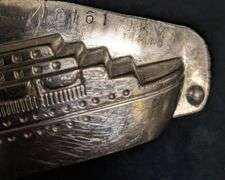 ANTIQUE CHOCOLATE MOLD STEAMER STEAMSHIP OCEANLINER SHIP BOAT J.K.V. TILBURG