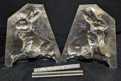 ANTIQUE CHOCOLATE MOLD EASTER BUNNY RABBIT