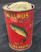 1# PAPER LABEL TIN CAN WALRUS BRAND RED SALMON ALASKA PACKERS ASSN SAN FRANCISCO CA