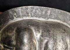 ANTIQUE CHOCOLATE MOLD CHUBBY PIG HOG SWINE ANTON REICHE DRESDEN