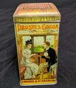EARLY TIN LITHO CAN DROST'S COCOA HOLLAND