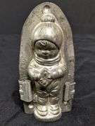 ANTIQUE CHOCOLATE MOLD CHILD WEARING WINTER CLOTHING ANTON REICHE DRESDEN