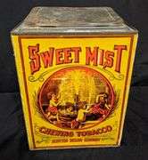 CARDBOARD TOBACCO BIN TIN SWEET MIST CHEWING TOBACCO SCOTTEN DILLON COMPANY