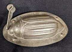 ANTIQUE CHOCOLATE MOLD SCARAB BEETLE