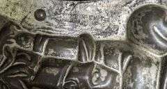 ANTIQUE CHOCOLATE MOLD EASTER BUNNY RABBIT MALE WITH CLOTHING & HAVERSACK ANTON REICHE DRESDEN