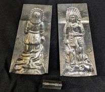 ANTIQUE CHOCOLATE MOLD NATIVE AMERICAN INDIAN CHIEF