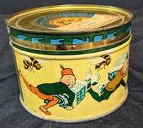 1# CANDY TIN CAN MONARCH TEENIE WEENIE TOFFEES REID MURDOCH CO CHICAGO