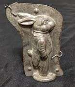 ANTIQUE CHOCOLATE MOLD EASTER BUNNY RABBIT IN TAILCOAT SUIT