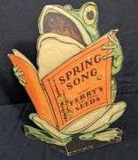 DIE CUT CARDSTOCK EASEL BACK FROG SIGN FERRY'S PURE BRED SEEDS