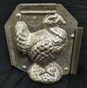 ANTIQUE CHOCOLATE MOLD HEN TURKEY THANKSGIVING