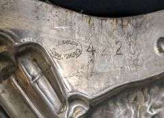 ANTIQUE CHOCOLATE MOLD EASTER BUNNY RABBIT RIDING VESPA STYLE SCOOTER SCHW. GMUND