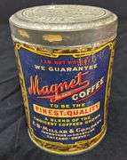 1# PAPER LABEL TIN CAN MILLAR'S MAGNET COFFEE CHICAGO IL & DENVER CO