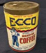 1# CARDBOARD CAN ECCO COFFEE EAU CLAIRE WISCONSIN