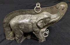ANTIQUE CHOCOLATE MOLD ELEPHANT