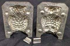 ANTIQUE CHOCOLATE MOLD OWL BIRD