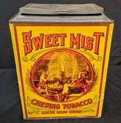 CARDBOARD TOBACCO BIN TIN SWEET MIST CHEWING TOBACCO SCOTTEN DILLON COMPANY