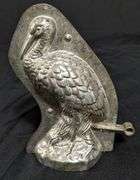 ANTIQUE CHOCOLATE MOLD STORK CRANE BIRD LE TANG FILS