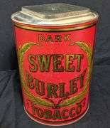 COUNTRY STORE TIN BIN DARK SWEET BURLEY TOBACCO