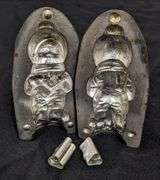 ANTIQUE CHOCOLATE MOLD CHILD WEARING WINTER CLOTHING ANTON REICHE DRESDEN