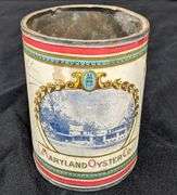 PAPER LABEL TIN CAN MARYLAND COUNTRY CLUB COVE OYSTERS
