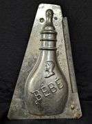 ANTIQUE CHOCOLATE MOLD BABY BOTTLE BE'BE'