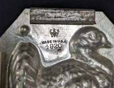 ANTIQUE CHOCOLATE MOLD HEN TURKEY THANKSGIVING