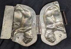 ANTIQUE CHOCOLATE MOLD TIGER CAT ANTON REICHE DRESDEN