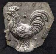 ANTIQUE CHOCOLATE MOLD CHICKEN ROOSTER