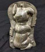 ANTIQUE CHOCOLATE MOLD CUTE LITTLE PUPPY DOG