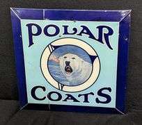 TOC TIN SIGN POLAR COATS "POLAR BEAR"