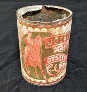 PAPER LABEL TIN CAN JOCKEY BRAND OYSTERS BALTIMORE OYSTER CO