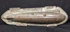 ANTIQUE CHOCOLATE MOLD BLIMP ZEPPELIN ANTON REICHE DRESDEN