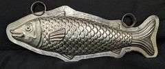 ANTIQUE CHOCOLATE MOLD CARP KOI FISH SHEEPSHEAD