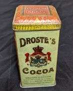 EARLY TIN LITHO CAN DROST'S COCOA HOLLAND