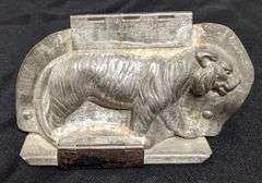 ANTIQUE CHOCOLATE MOLD TIGER CAT ANTON REICHE DRESDEN
