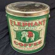 4# TIN CAN ELEPHANT BRAND JEWETT & SHERMAN CO MILWAUKEE WISCONSIN