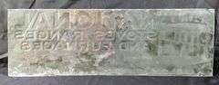 EMBOSSED TIN SIGN NATIONAL STOVES & RANGES QUINCY ILLINOIS