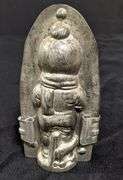 ANTIQUE CHOCOLATE MOLD CHILD WEARING WINTER CLOTHING ANTON REICHE DRESDEN