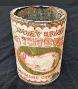 PAPER LABEL TIN CAN JOCKEY BRAND OYSTERS BALTIMORE OYSTER CO