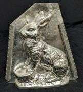 ANTIQUE CHOCOLATE MOLD EASTER BUNNY RABBIT