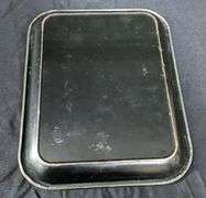 TIN LITHO BROWNIE ICE CREAM SERVING TRAY