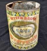 PAPER LABEL TIN CAN SETTER BRAND OYSTERS BALTIMORE OYSTER CO