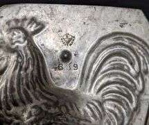 ANTIQUE CHOCOLATE MOLD CHICKEN ROOSTER