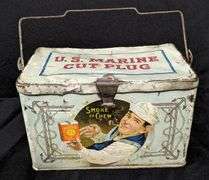 US MARINE CUT PLUG TOBACCO TIN
