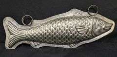 ANTIQUE CHOCOLATE MOLD CARP KOI FISH SHEEPSHEAD