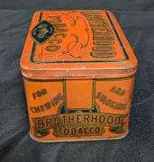 UNITED BROTHERS BROTHERHOOD TOBACCO TIN CAN