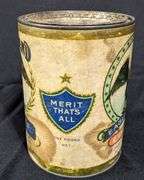 1# CARDBOARD COFFEE CAN EAGLE BRAND GEORGE C BUELL CO ROCHESTER & AUBURN NEW YORK