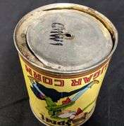 1# 4OZ PAPER LABEL TIN CAN JACK SPRAT SUGAR CORN WESTERN GROCERS MARSHALLTOWN IA