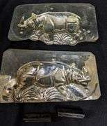 ANTIQUE CHOCOLATE MOLD RHINOCEROS